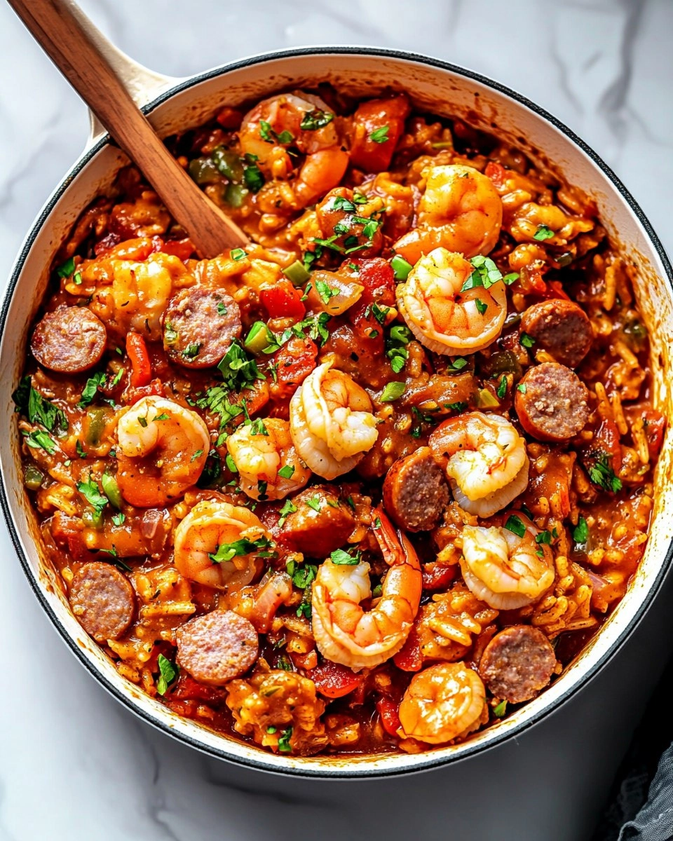 Chicken, Shrimp, and Sausage Jambalaya