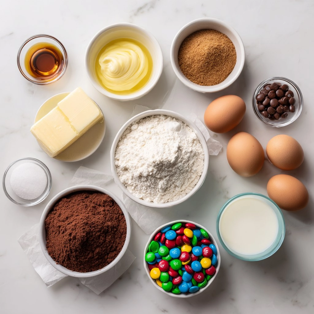 Chocolate M&M Cookies