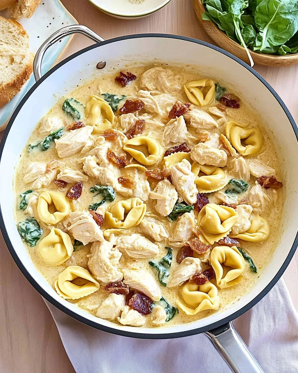 One-Pan Creamy Chicken & Tortellini