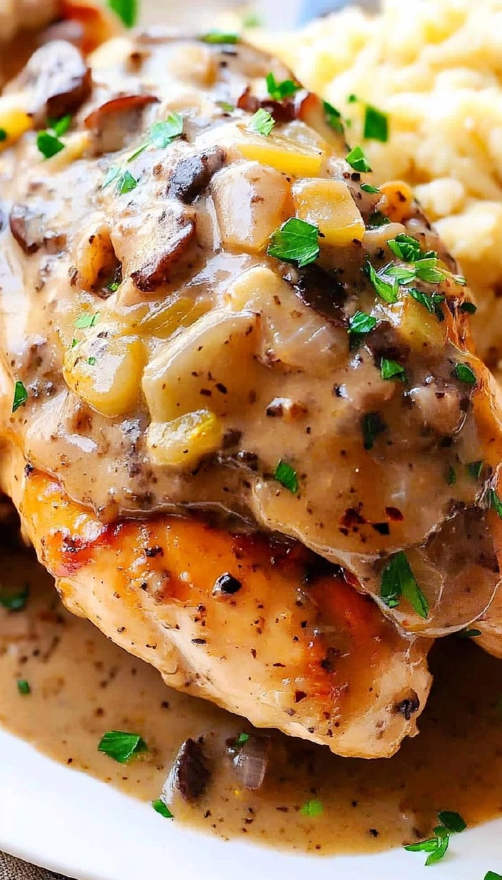 Stuffed Chicken Marsala