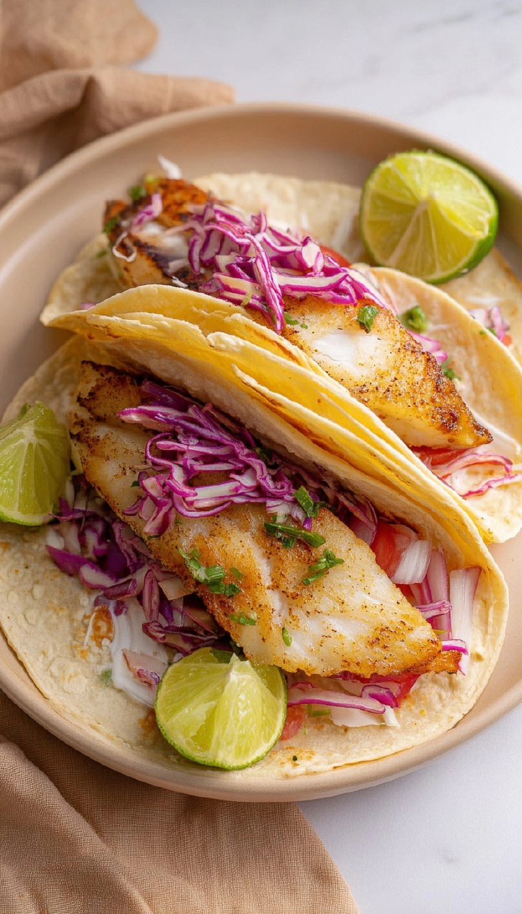 15 Minutes Air Fryer Fish Tacos