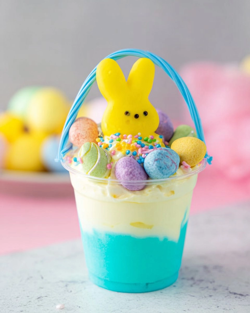 Easter Basket Pudding Cups