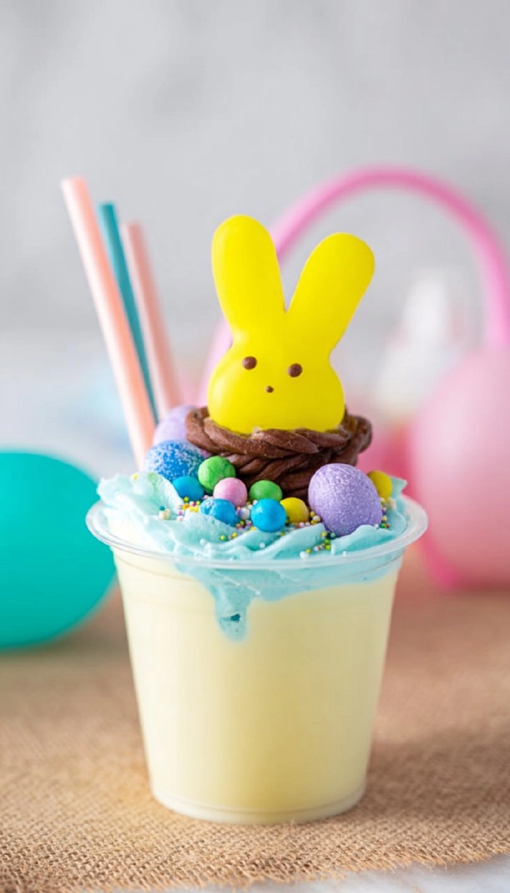 Easter Basket Pudding Cups