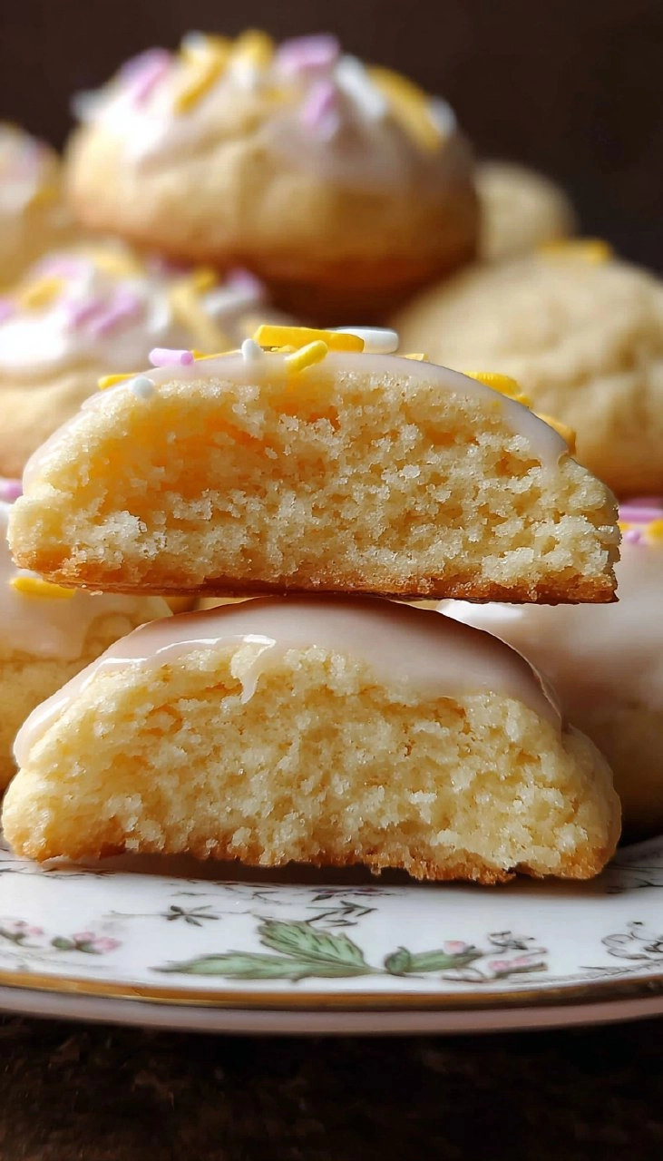 Lemon Ricotta Cookies with Lemon Glaze