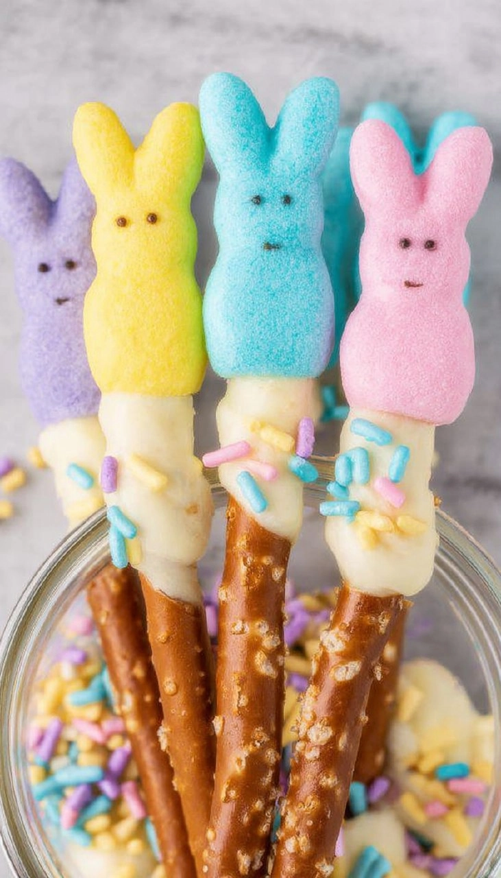 Peeps Pretzel Rods