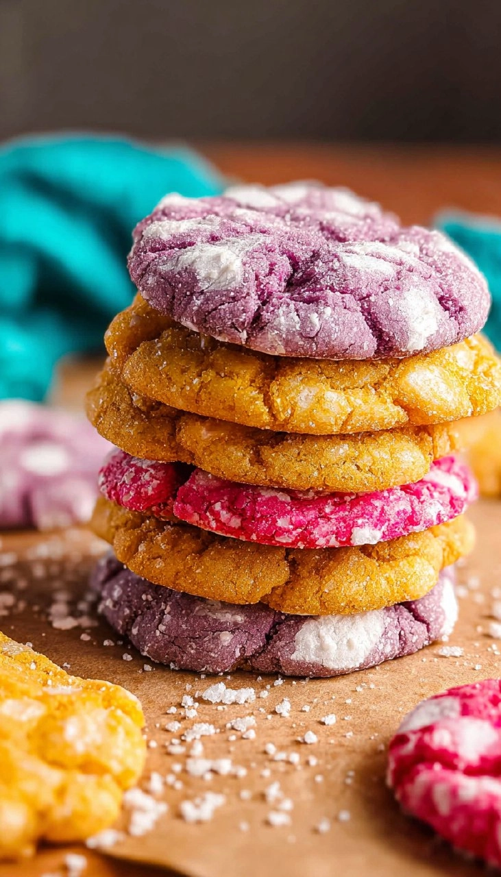 Cake Mix Crinkle Cookies