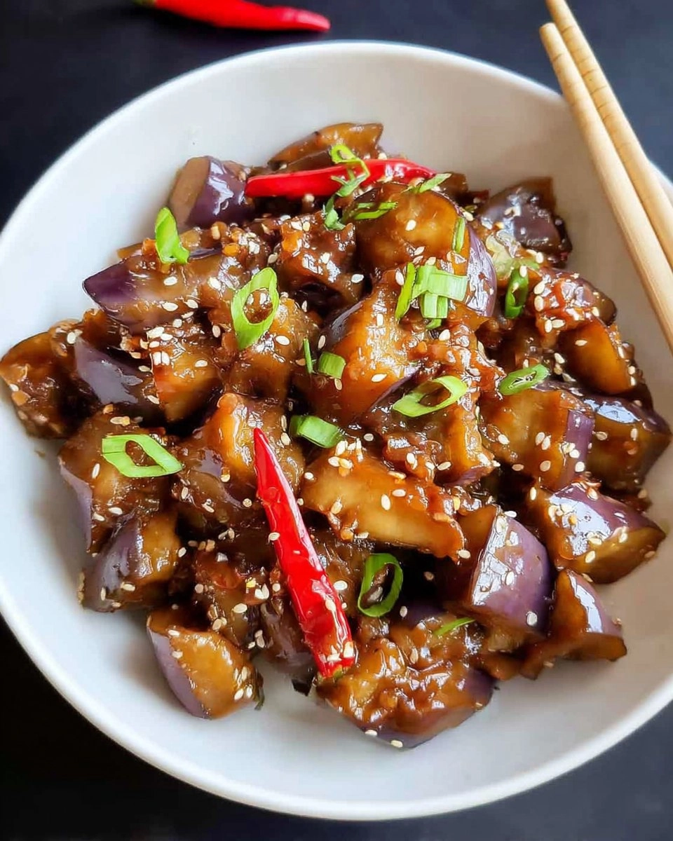 Chinese Eggplant with Garlic Sauce 108 Chinese Eggplant with Garlic Sauce