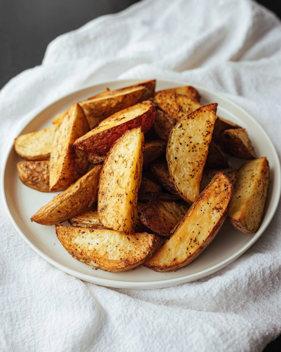 Crispy Air Fryer Potato Wedges No Soak Option
