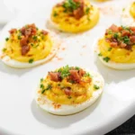 Deviled-Eggs-with-Candied-Bacon-Recipe