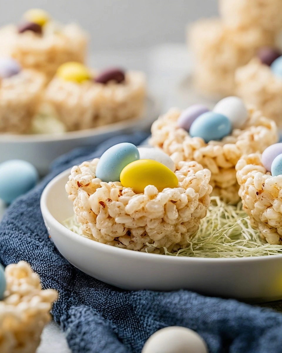 Easter Nests with Rice Krispies