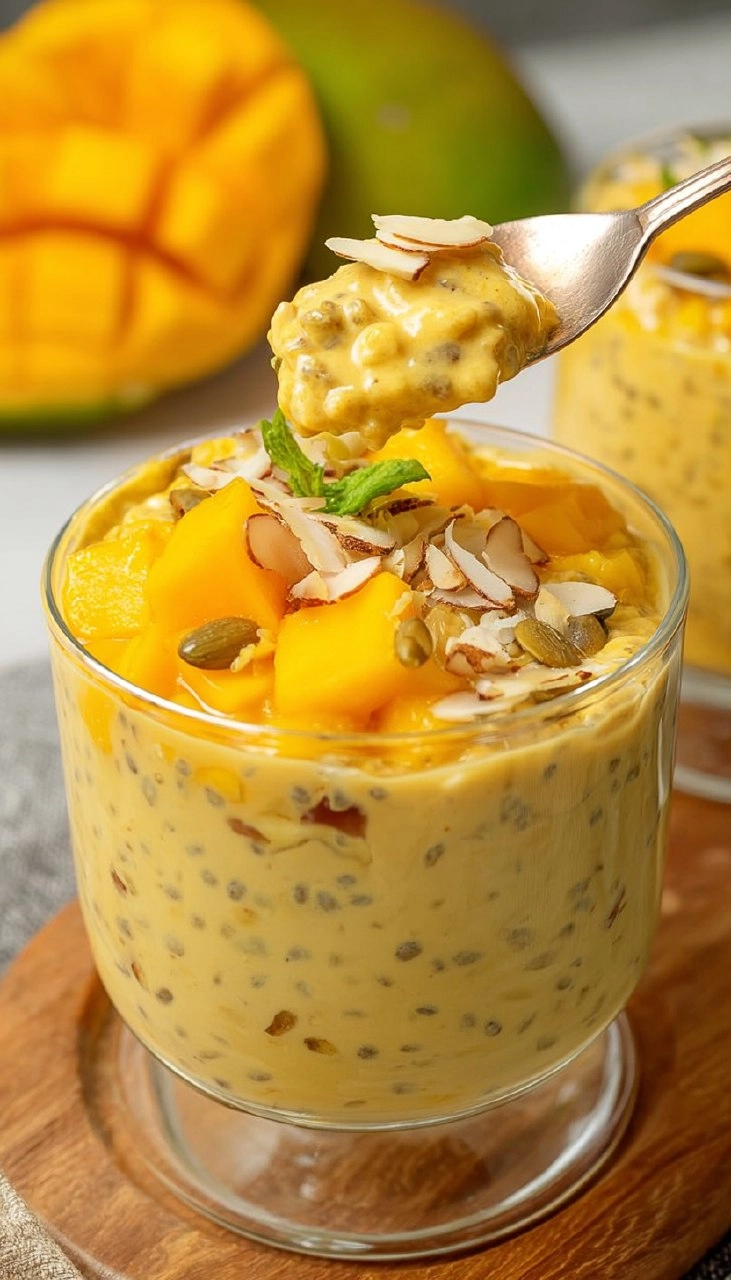 Mango Overnight Oats 65 Mango Overnight Oats