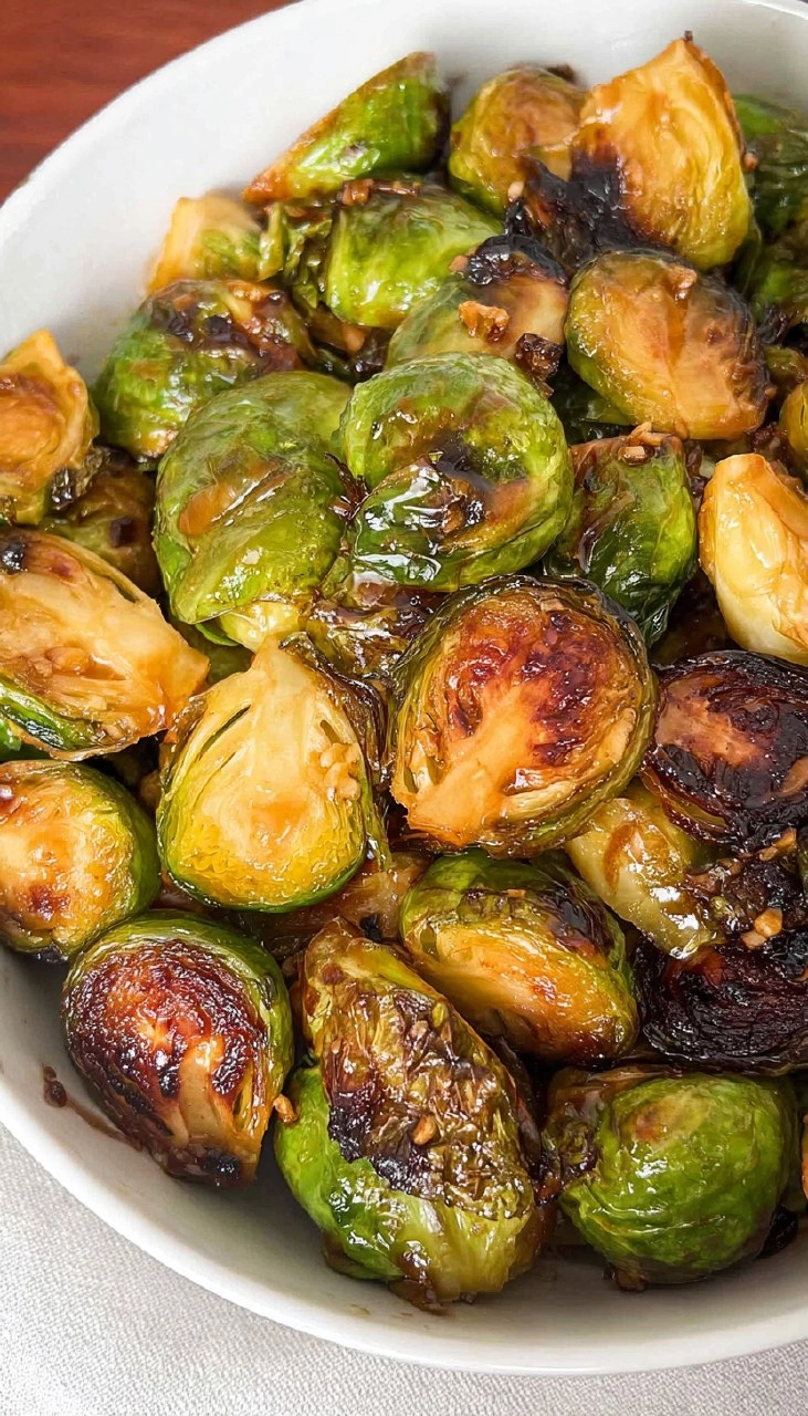 Miso Maple Brussels Sprouts