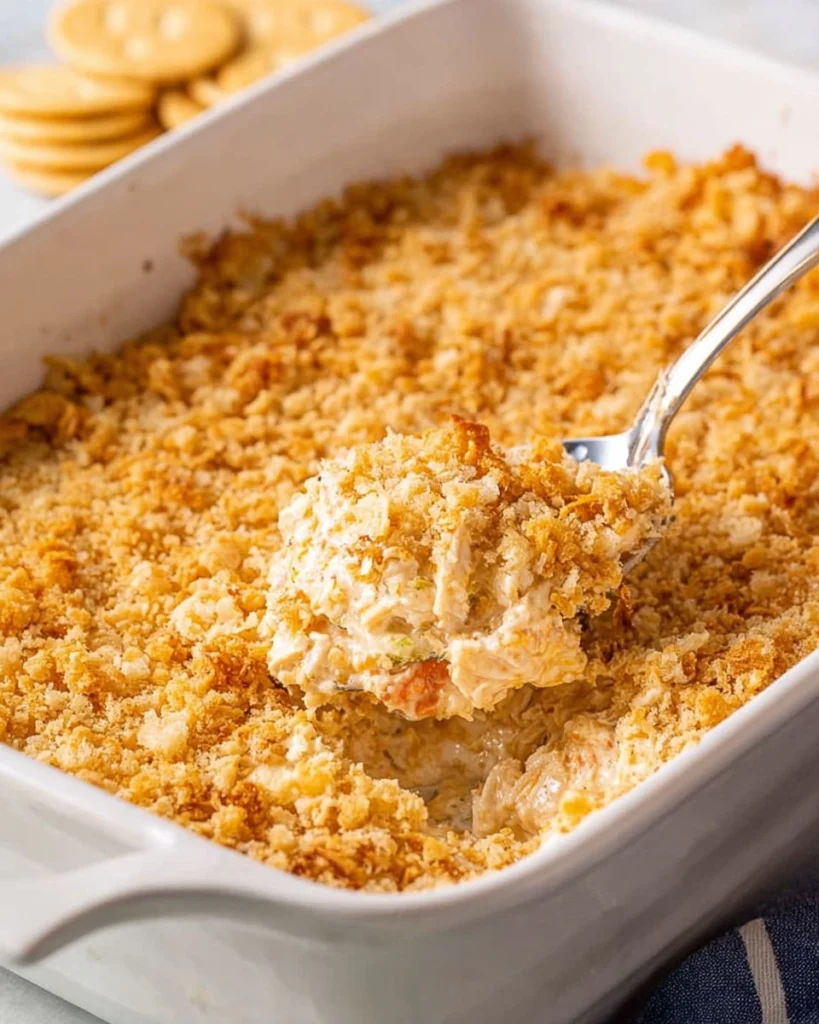 Ritz-Cracker-Chicken-Casserole-Recipe