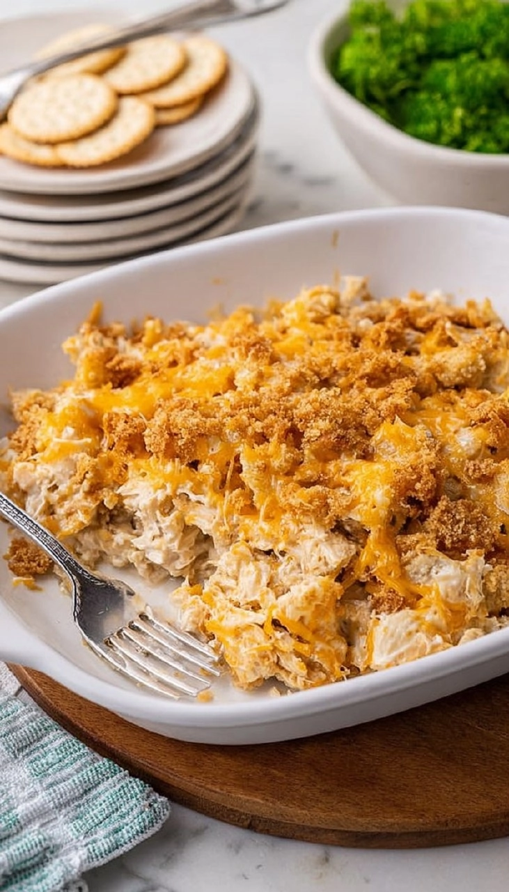 Ritz Cracker Chicken Casserole
