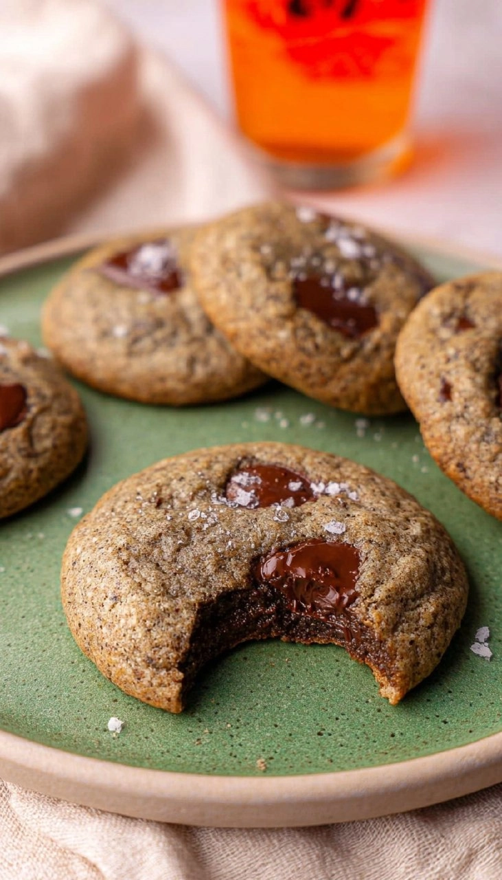 Sourdough Buckwheat Chocolate Chip Cookies
