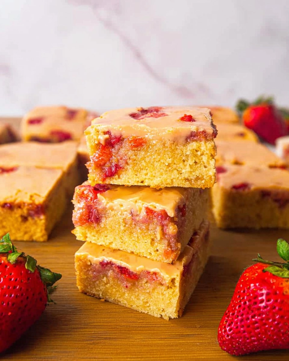 Strawberry Lemon Blondies 97 Strawberry Lemon Blondies