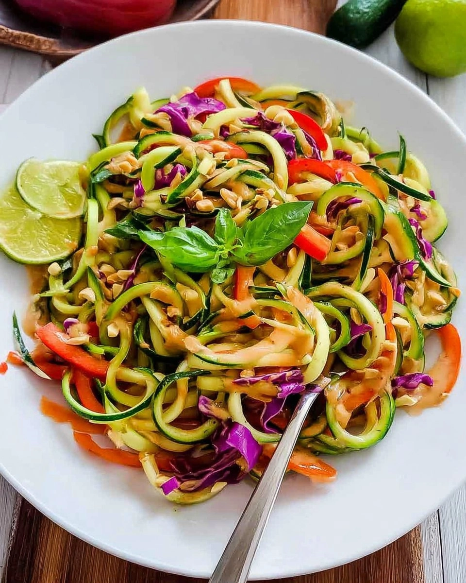 Thai Zucchini Noodles with Peanut Sauce 80 Thai Zucchini Noodles with Peanut Sauce