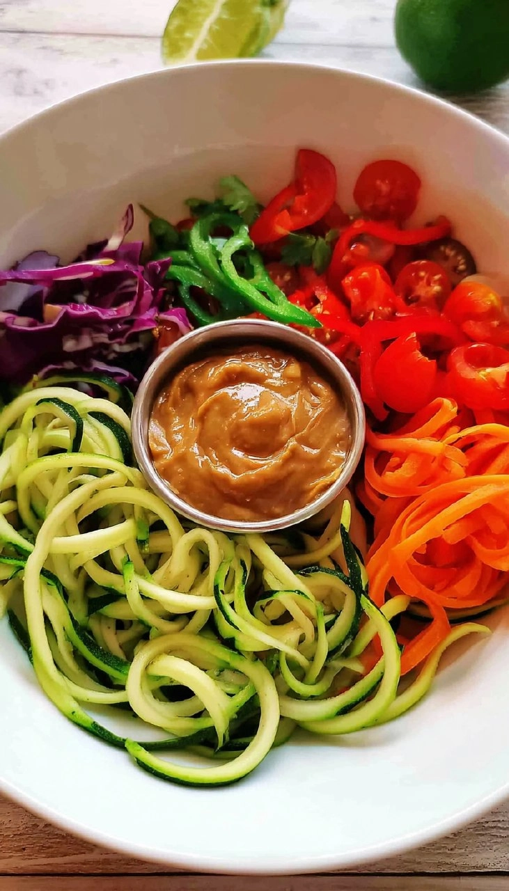 Thai Zucchini Noodles with Peanut Sauce 81 Thai Zucchini Noodles with Peanut Sauce