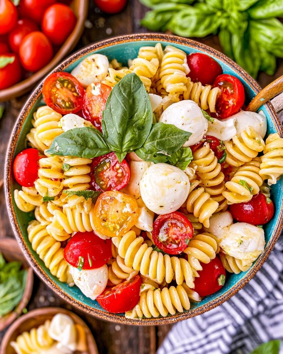 Caprese Pasta Salad with Balsamic