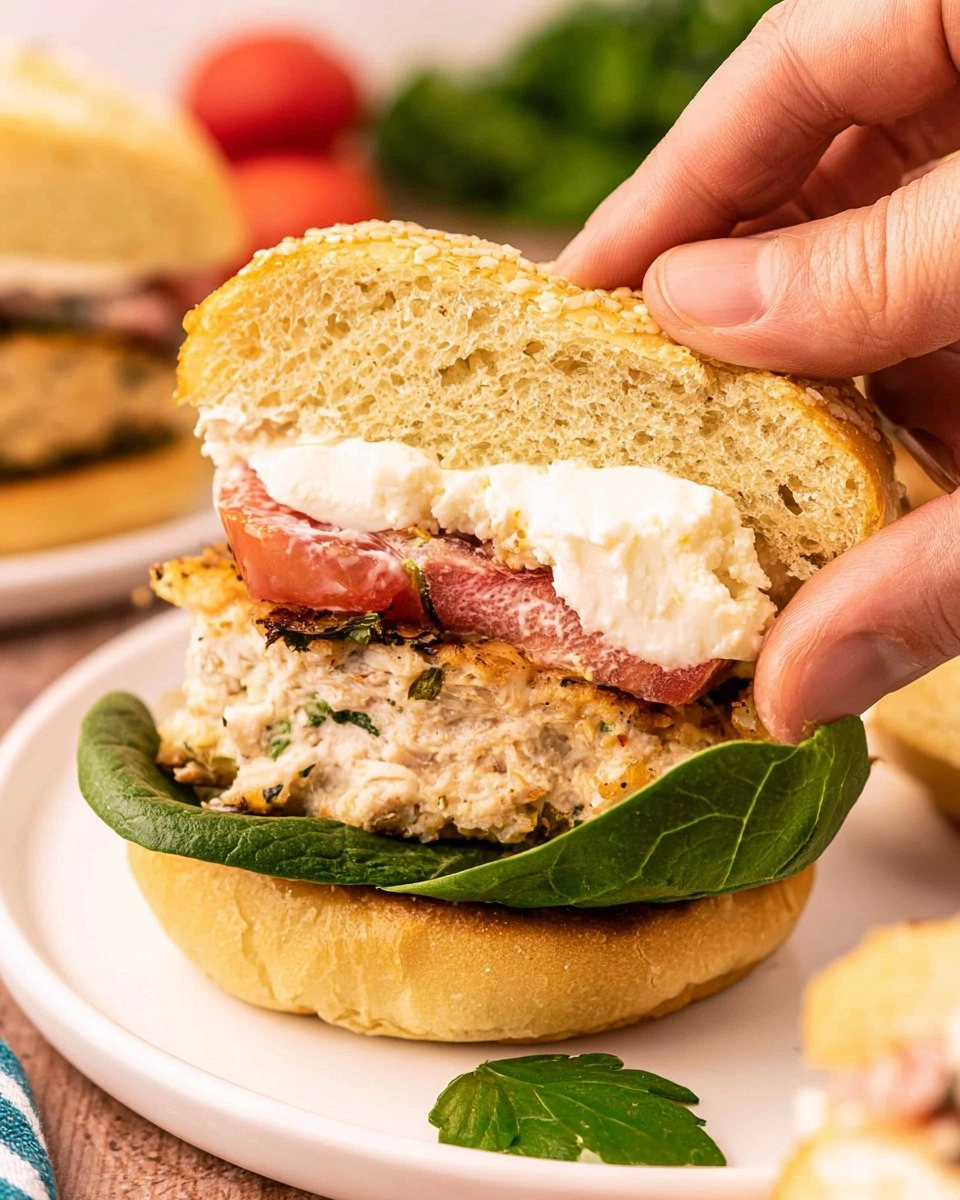 Chicken Feta Burgers