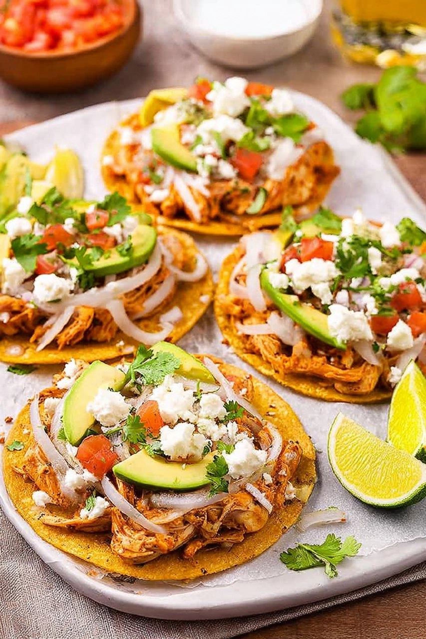 Chicken Tinga Tostadas