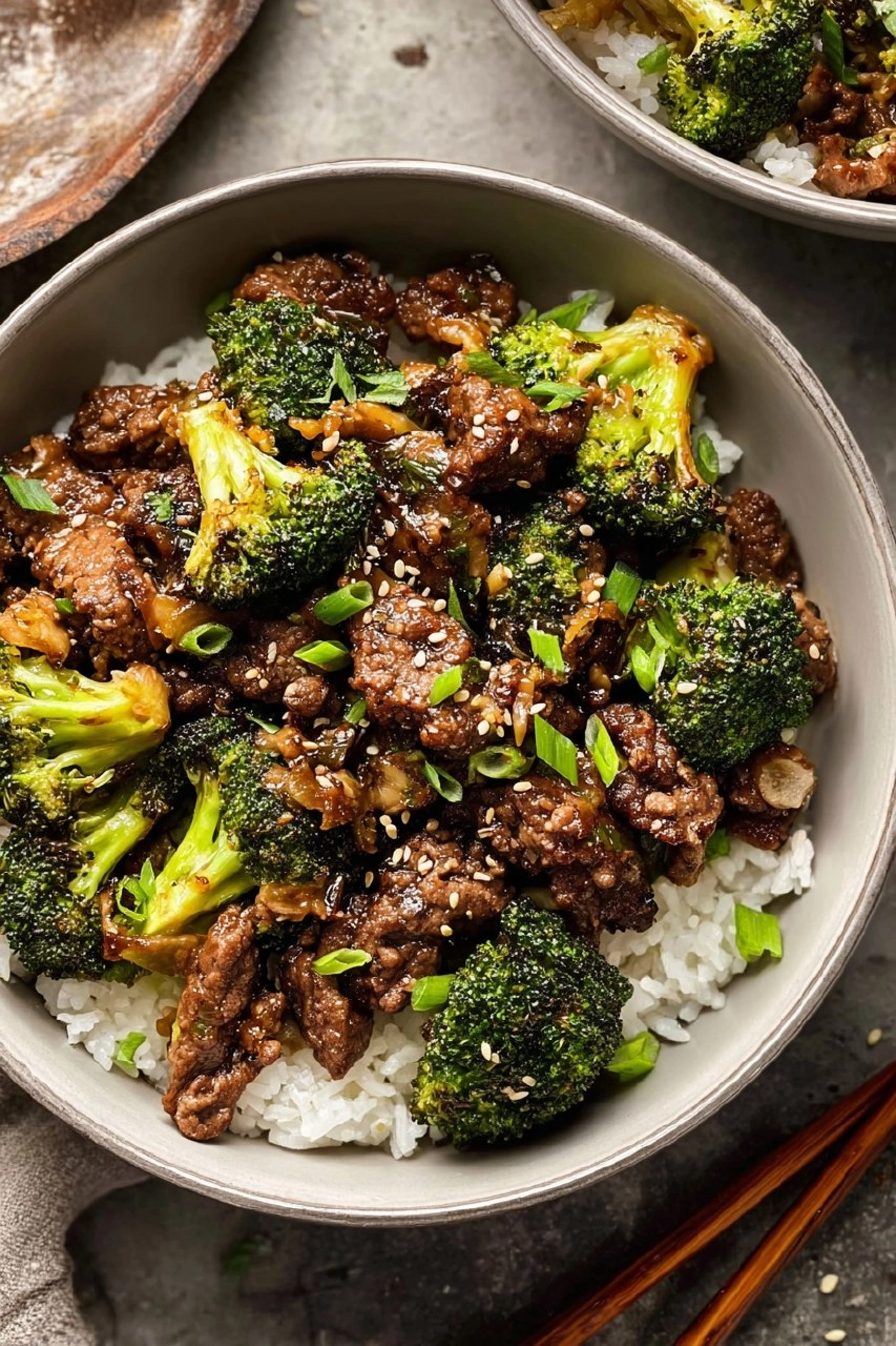 Ground Beef and Broccoli