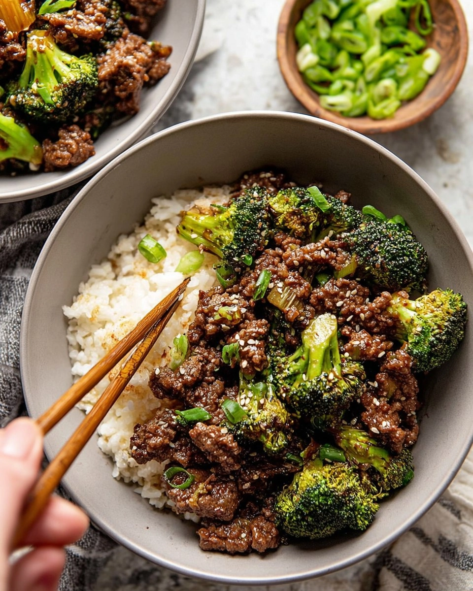 Ground Beef and Broccoli