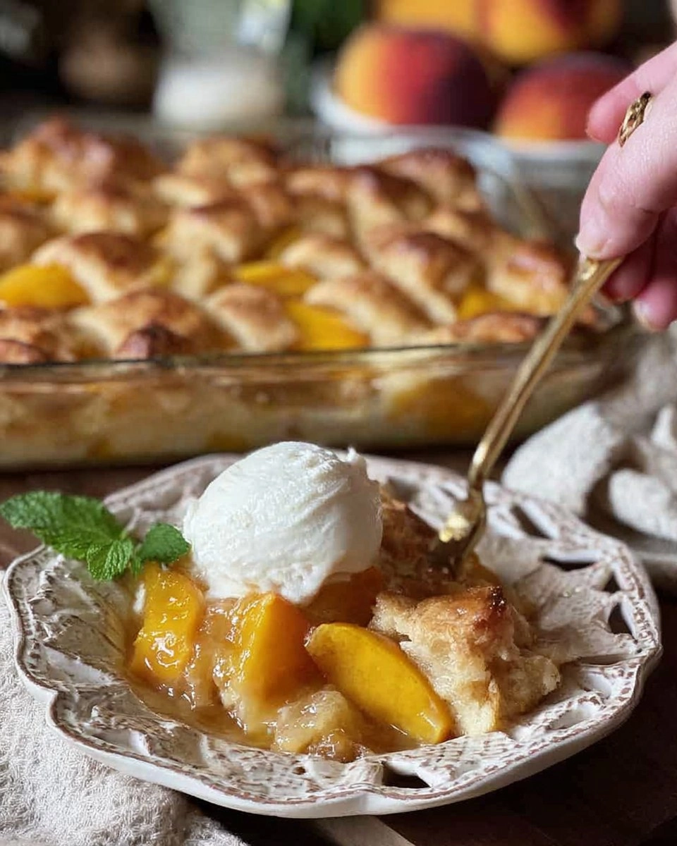 Lazy Man's Peach Cobbler
