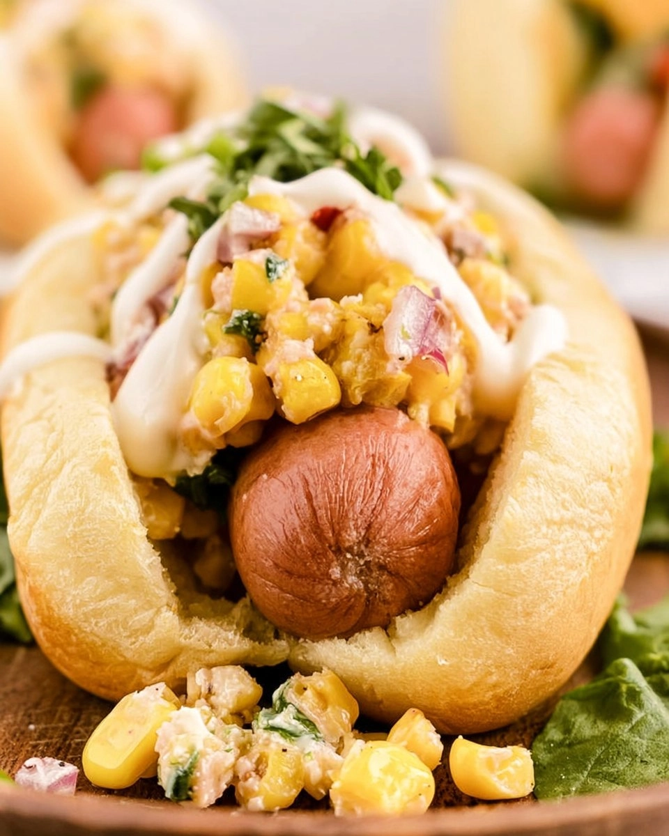 Mexican Street Corn Hot Dogs