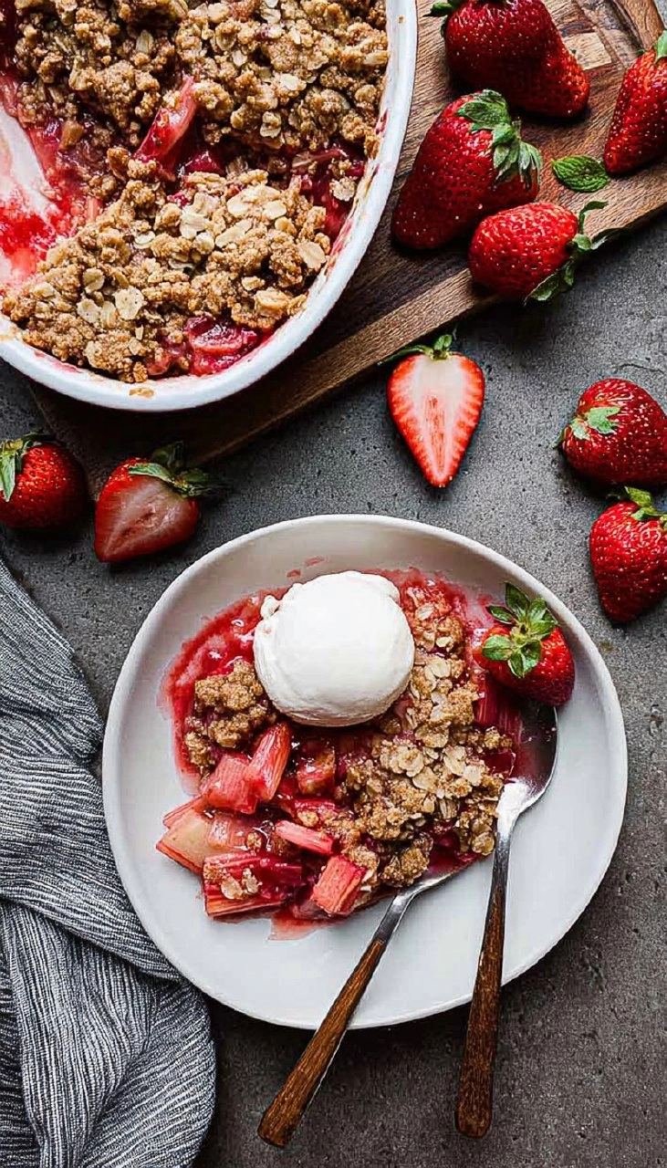 Strawberry Rhubarb Crisp