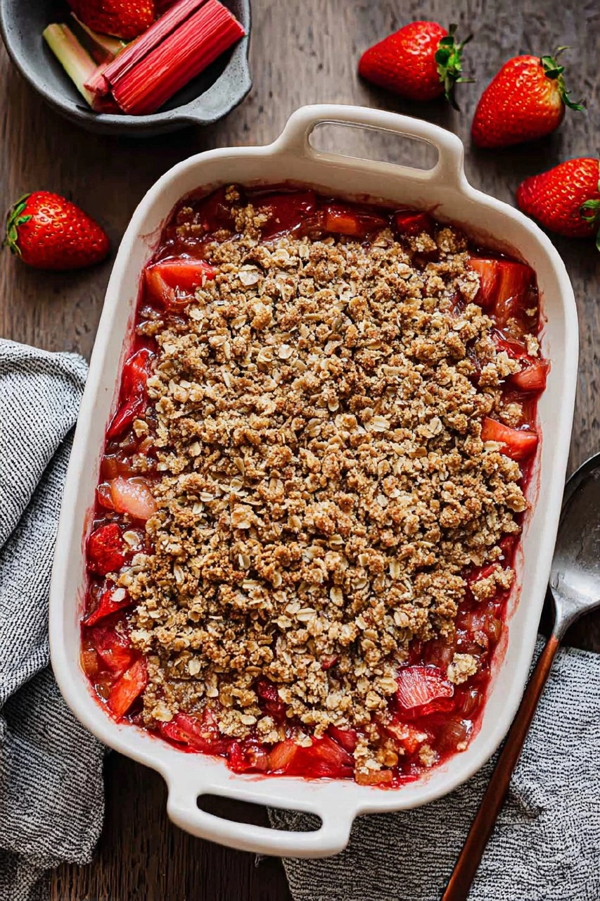 Strawberry Rhubarb Crisp