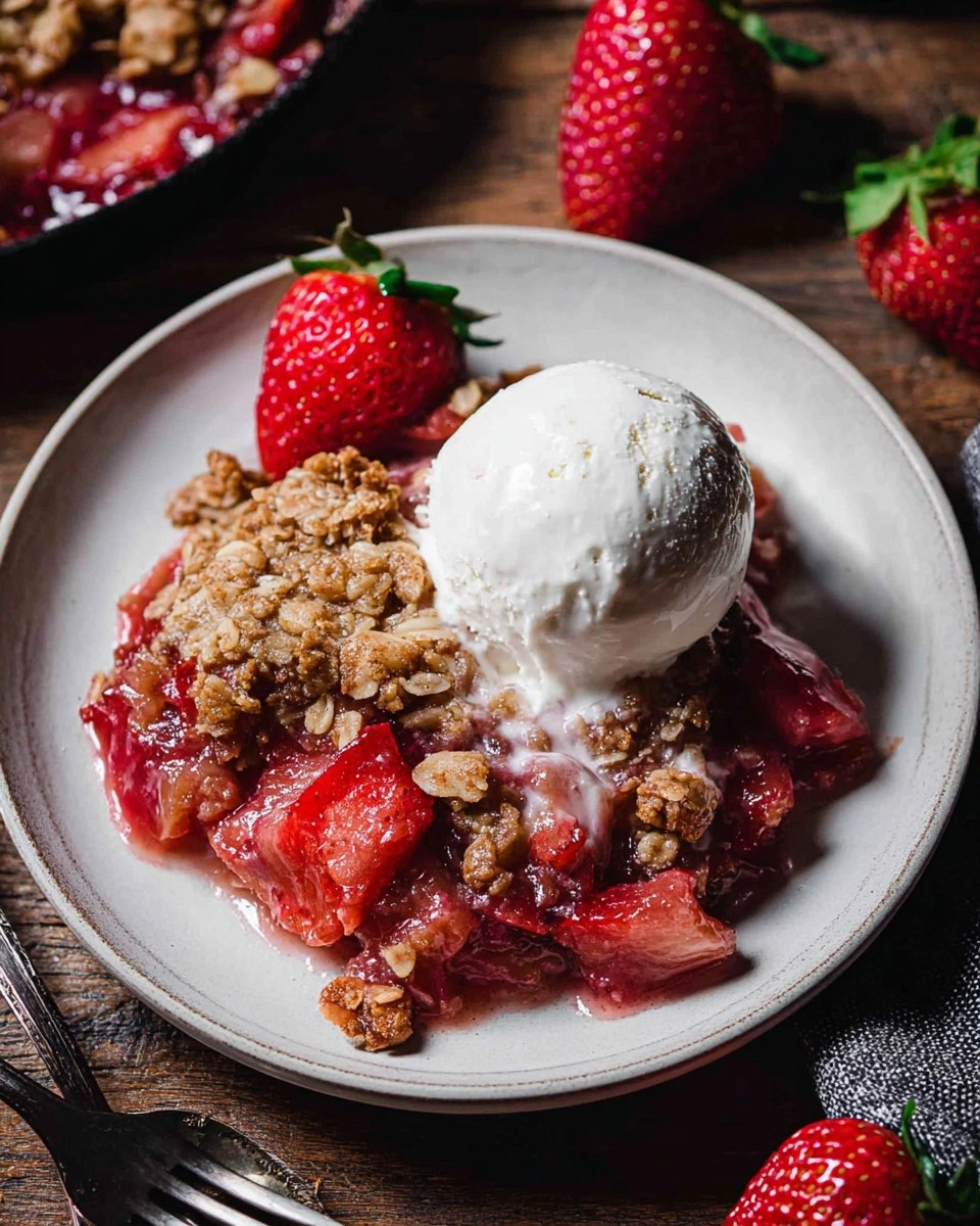 Strawberry Rhubarb Crisp
